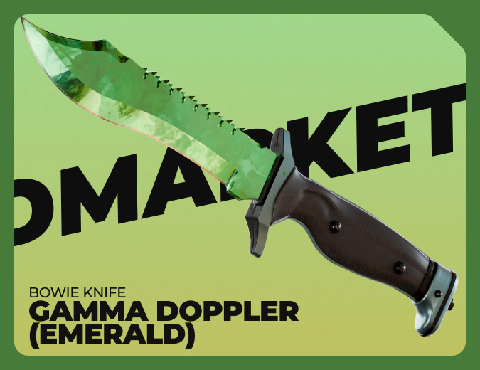 Bowie Knife Gamma Doppler (Emerald)